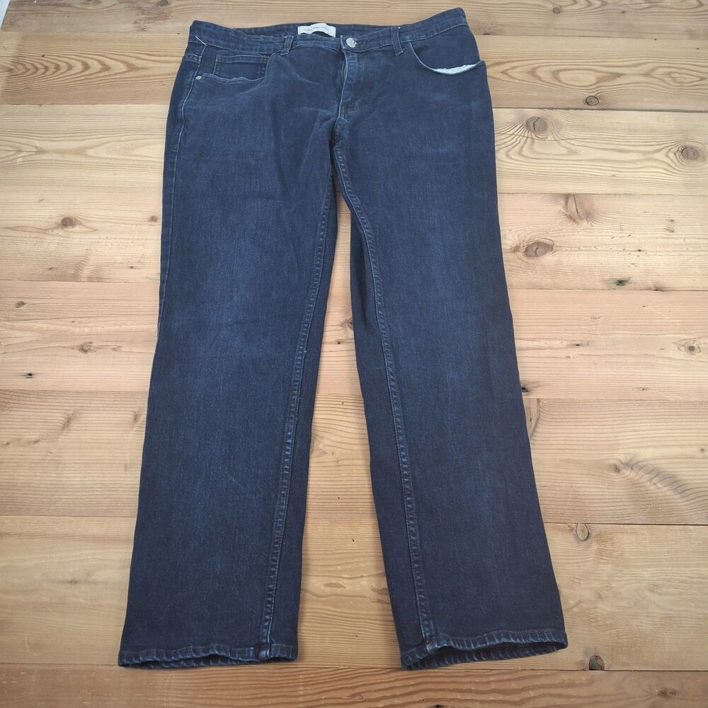 Clavin Klein Jeans Mens Slim Straight 34x30 Blue Dark Wash